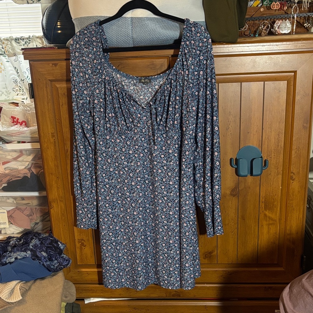 Floral Long Sleeve Dress Size XXL